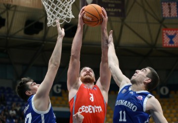 Utakmica 5. kola Hrvatske lige košarkaša Dinamo - Cedevita