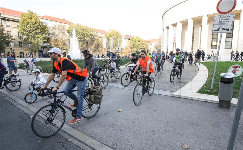 Zagreb: Masovna vožnja biciklima za bolju biciklističku infrastrukturu