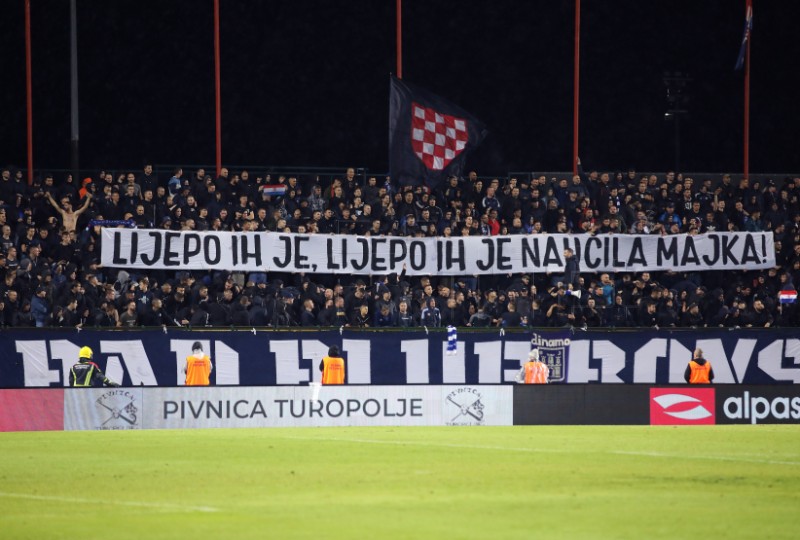 Eight Dinamo fans arrested for chanting Ustasha song at Saturday match