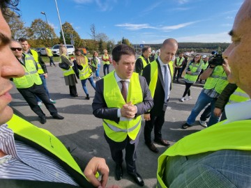 Butković obišao gradilište nadvožnjaka Križevci