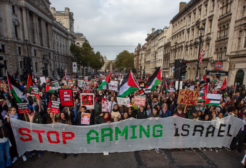 BRITAIN PROTEST ISRAEL GAZA CONFLICT