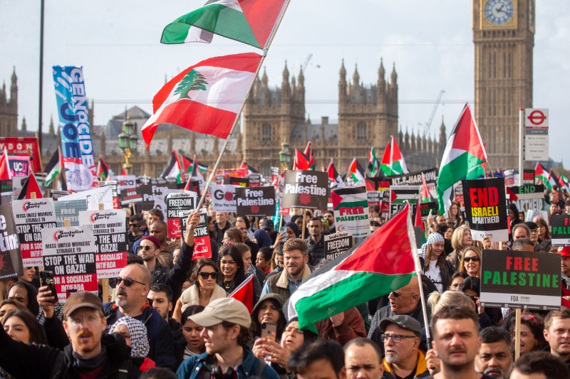 BRITAIN PROTEST ISRAEL GAZA CONFLICT