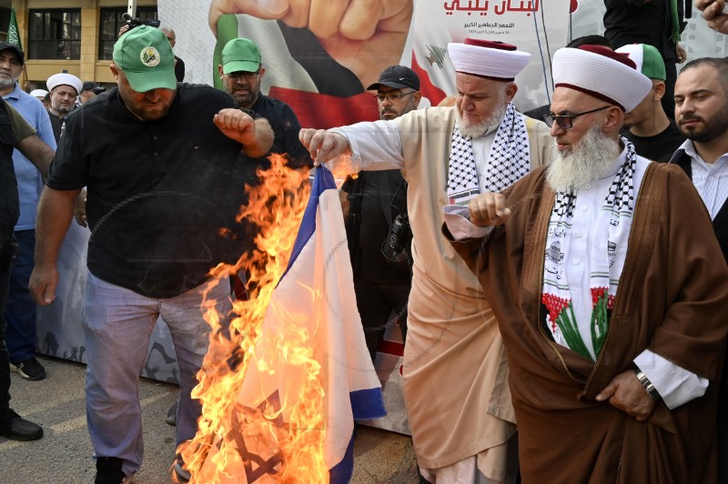 LEBANON PROTEST ISRAEL GAZA CONFLICT