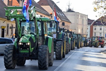 Prosvjed seljaka u Vinkovcima