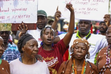 KENYA BRITAIN ROYALTY PROTEST  