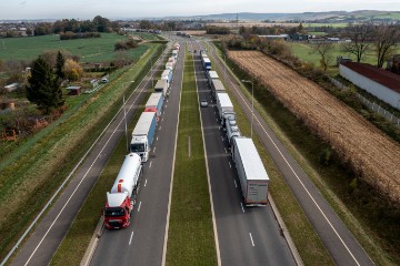 POLAND UKRAINE POLISH TRUCKERS PROTEST