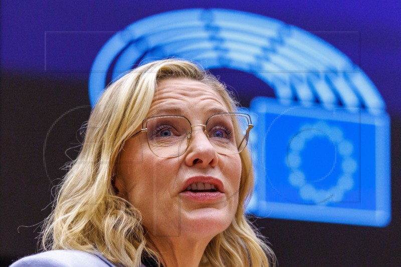 UNHCR CATE BLANCHETT ADDRESSES EU PARLIAMENT