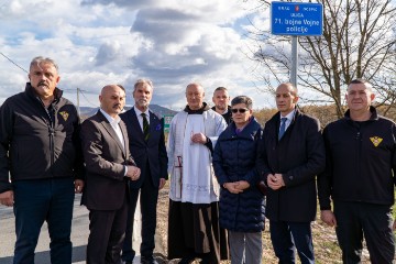 Gospić dobio Ulicu 71. bojne Vojne policije u spomen na 32. godišnjicu osnutka