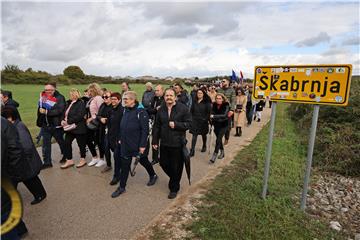 Remembrance Day being commemorated in Škabrnja