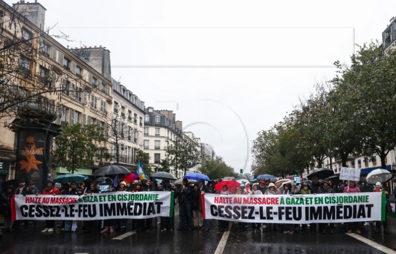 FRANCE PROTEST ISRAEL GAZA CONFLICT