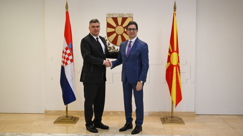 Croatian president meets with Montenegrin PM, North Macedonia's president