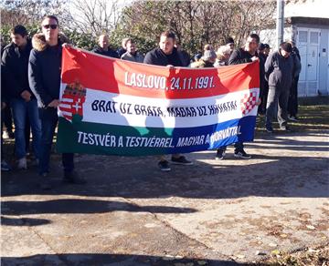 Commemoration held for Croats and Hungarians killed during defence of Laslovo