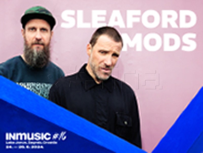 Britanski post punk duo Sleaford Mods nastupaju na INmusic festivalu