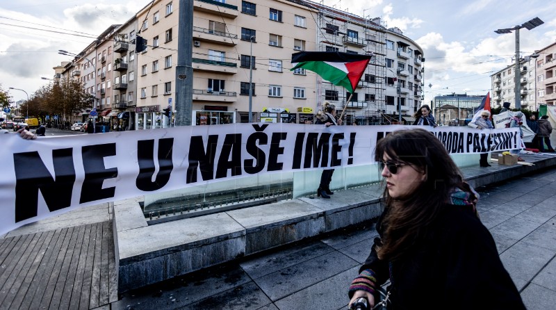 Mirni skup "Ne u naše ime - mir i sloboda Palestini"