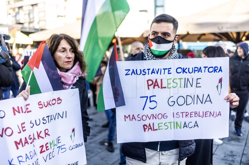 Mirni skup "Ne u naše ime - mir i sloboda Palestini"