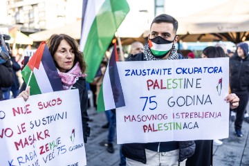 Mirni skup "Ne u naše ime - mir i sloboda Palestini"