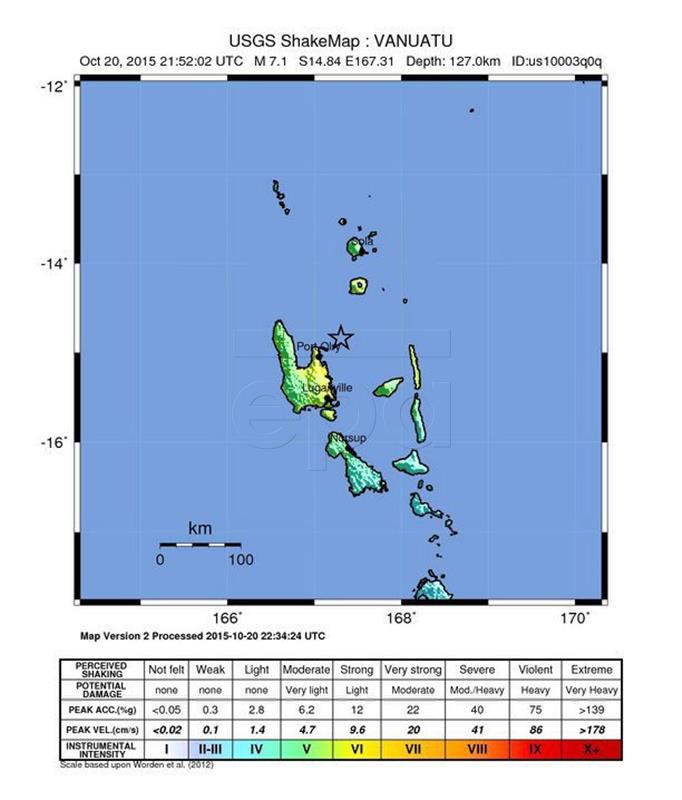 Potres magnitude 7 zatresao regiju Vanuatua, upozorenje za cunami