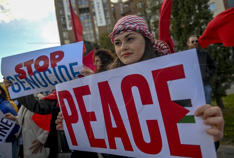 Uhićenja na demonstracijama u Washingtonu za mir na Bliskom istoku