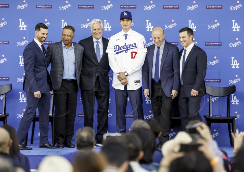 USA LOS ANGELES SHOHEI OTANI DODGERS PRESS CONFERENCE 