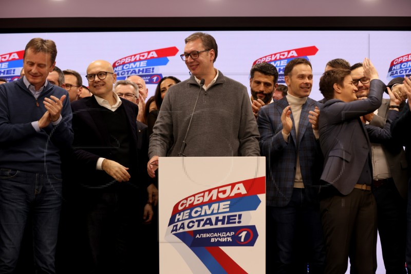 Serbia: Ruling SNS wins 46.84% of votes, "Serbia against violence" gets 23.38%