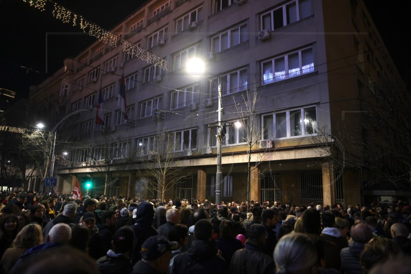 Eighth post-election protest in Belgrade ends without incidents