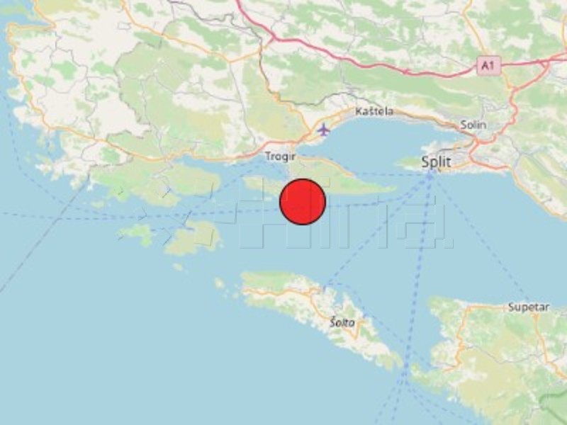 Moderate earthquake recorded near Čiovo island