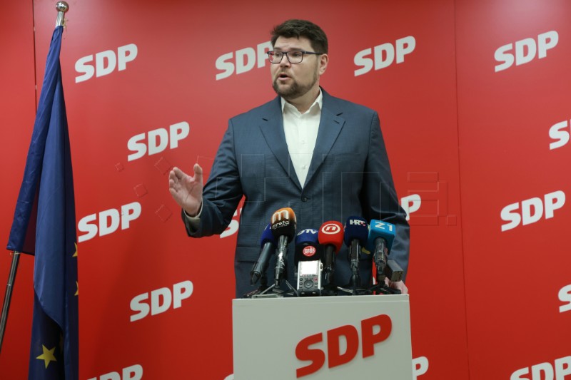 Konferencija za medije SDP-a na temu:  "Kako Plenković pokušava ukrasti mirovine"