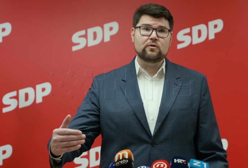 Konferencija za medije SDP-a na temu:  "Kako Plenković pokušava ukrasti mirovine"