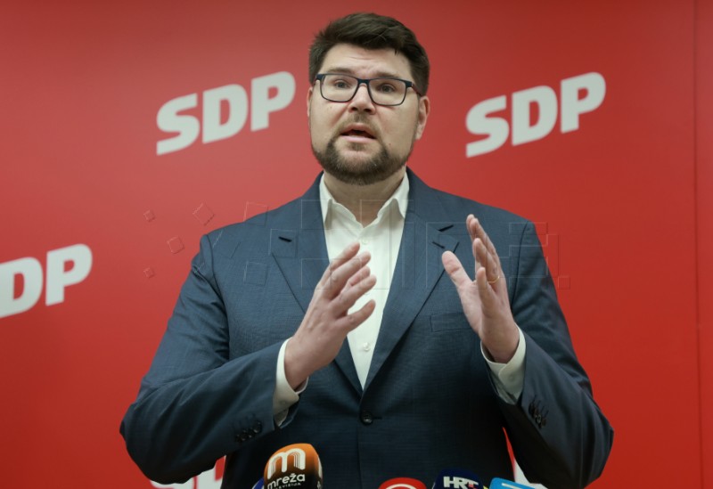 Konferencija za medije SDP-a na temu:  "Kako Plenković pokušava ukrasti mirovine"