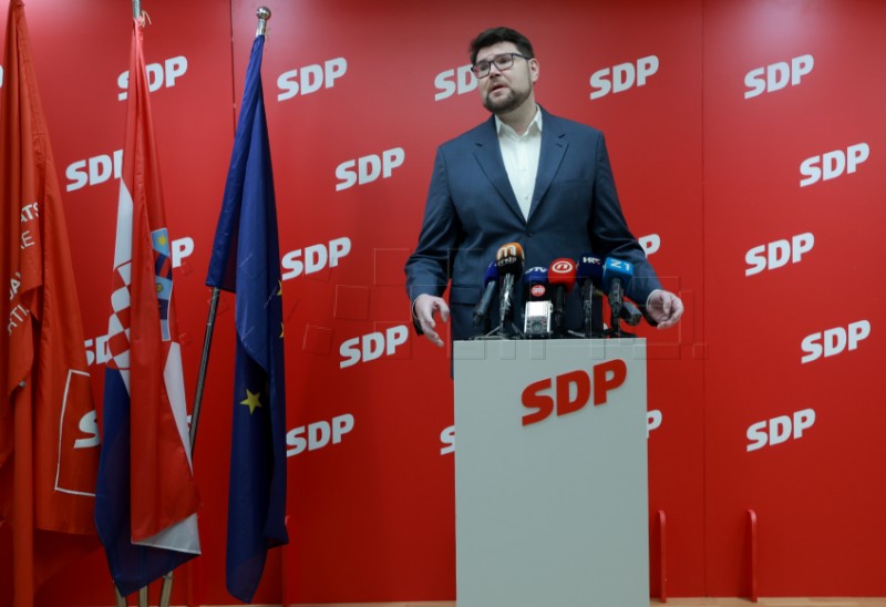 Konferencija za medije SDP-a na temu:  "Kako Plenković pokušava ukrasti mirovine"