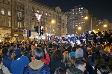 Studenti blokirali prometnice u Beogradu