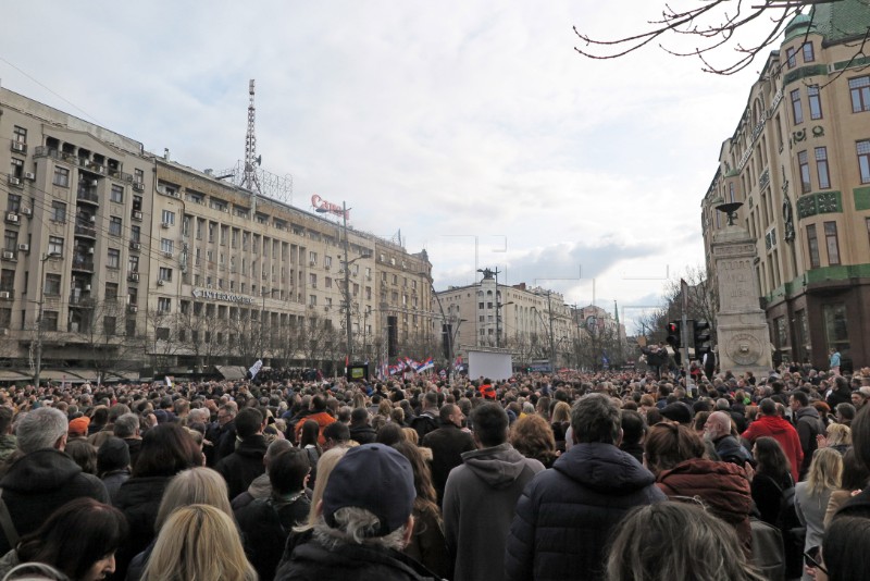 Na prosvjedu u Beogradu najavljeno da će se tražiti poništenje izbora 