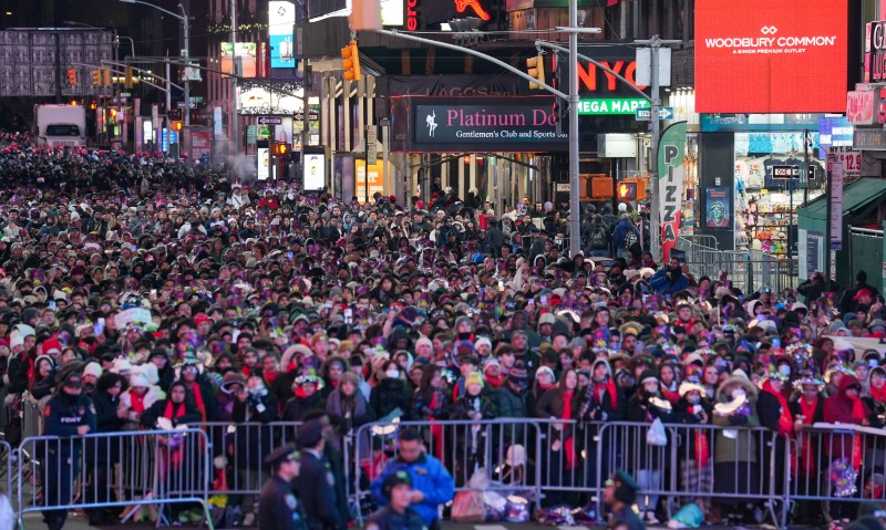 USA NEW YEARS EVE TIMES SQUARE