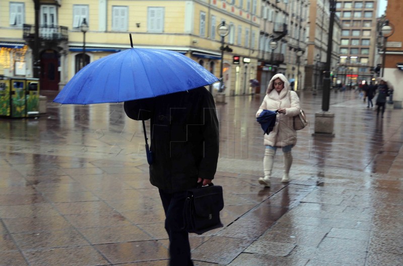 Rijeka: Jak vjetar i niske temperature na Kvarneru