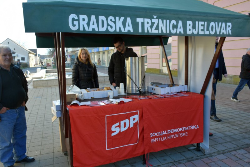 Predsjednik SDP-a Peđa Grbin predstavio program stranke u Bjelovaru