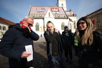 Prosvjed protiv "zakona opasnih namjera" u Zagrebu