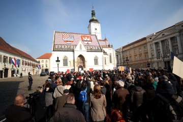 Prosvjed protiv "zakona opasnih namjera" u Zagrebu