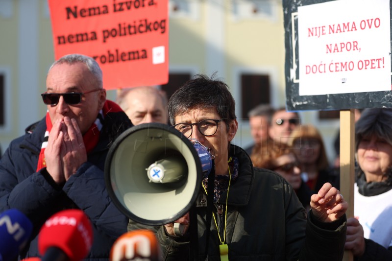 Prosvjed protiv "zakona opasnih namjera" u Zagrebu