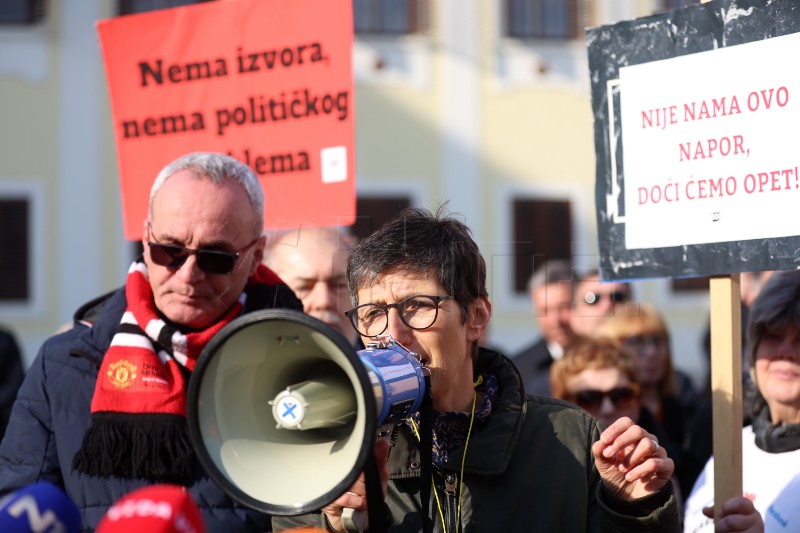 Prosvjed protiv "zakona opasnih namjera" u Zagrebu