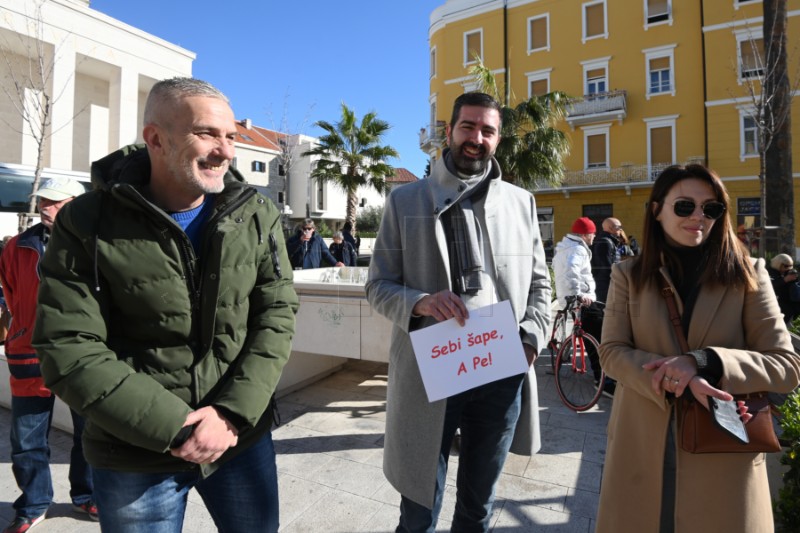 Prosvjed protiv "zakona opasnih namjera" u Splitu