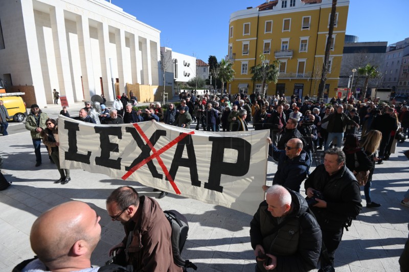 Prosvjed protiv "zakona opasnih namjera" u Splitu