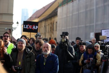 Prosvjed protiv "zakona opasnih namjera" u Zagrebu