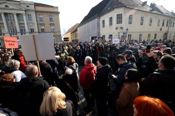 Prosvjed protiv "zakona opasnih namjera" u Zagrebu