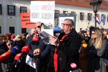 Prosvjed protiv "zakona opasnih namjera" u Zagrebu