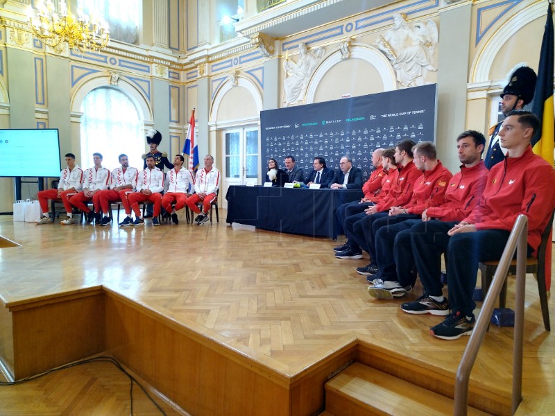 Službeni ždrijeb za Davis Cup dvoboj tenisača Hrvatske i Belgije