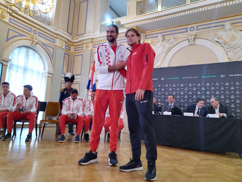 Službeni ždrijeb za Davis Cup dvoboj tenisača Hrvatske i Belgije