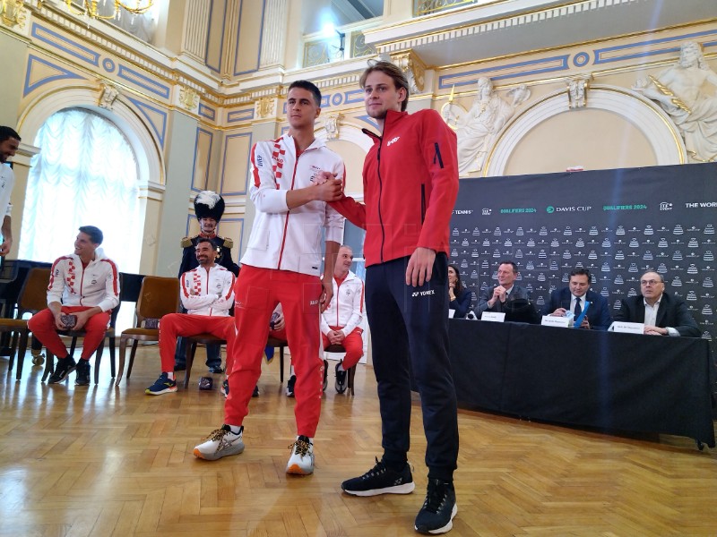 Službeni ždrijeb za Davis Cup dvoboj tenisača Hrvatske i Belgije