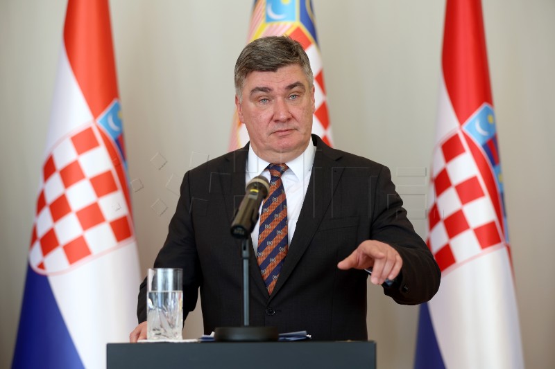 Konferencija za medije predsjednika Republike Zorana Milanovića