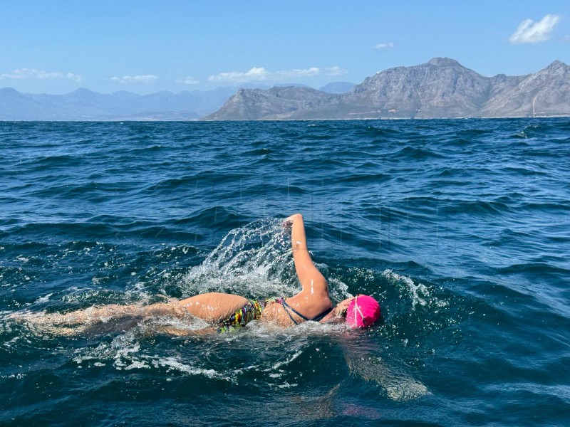 Dina Levačić u društvu tuljana preplivala False Bay u Južnoj Africi