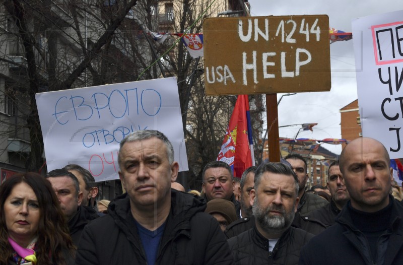 KOSOVO SERBIA PROTEST